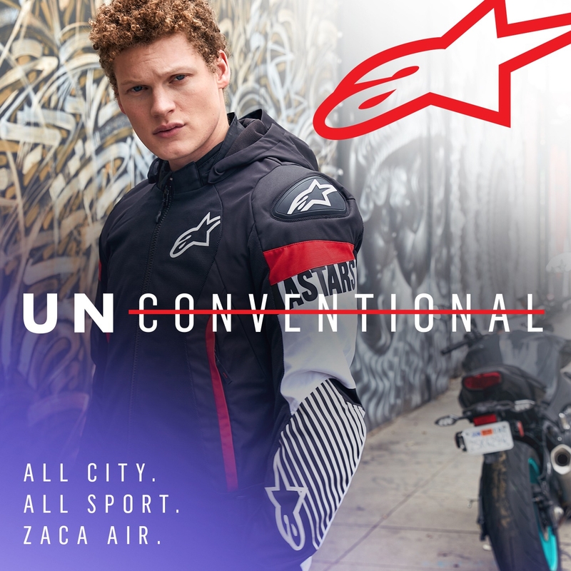 Alpinestars Zaca Air Waterproof Motorradjacke schwarz-weiß-fluoreszierend rot