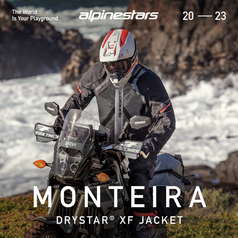 Alpinestars Monteira Drystar XF Motorradjacke schwarz-rot