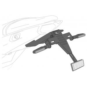 Adjustable license support PUIG 21937N schwarz