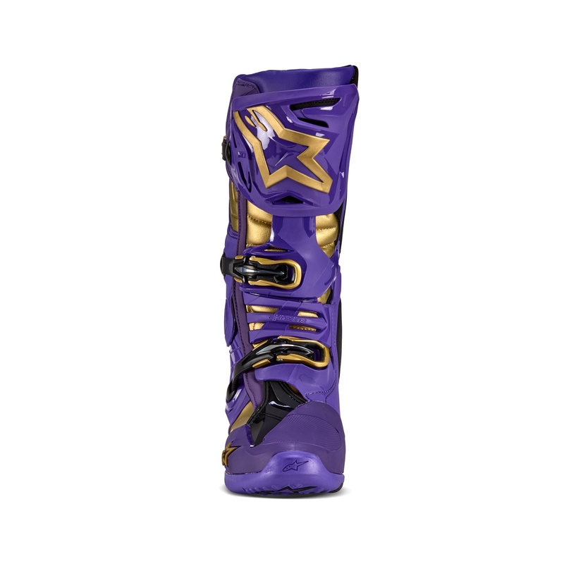 Alpinestars Tech 10 Limited Edition Champ Lila-Gold Motorradstiefel