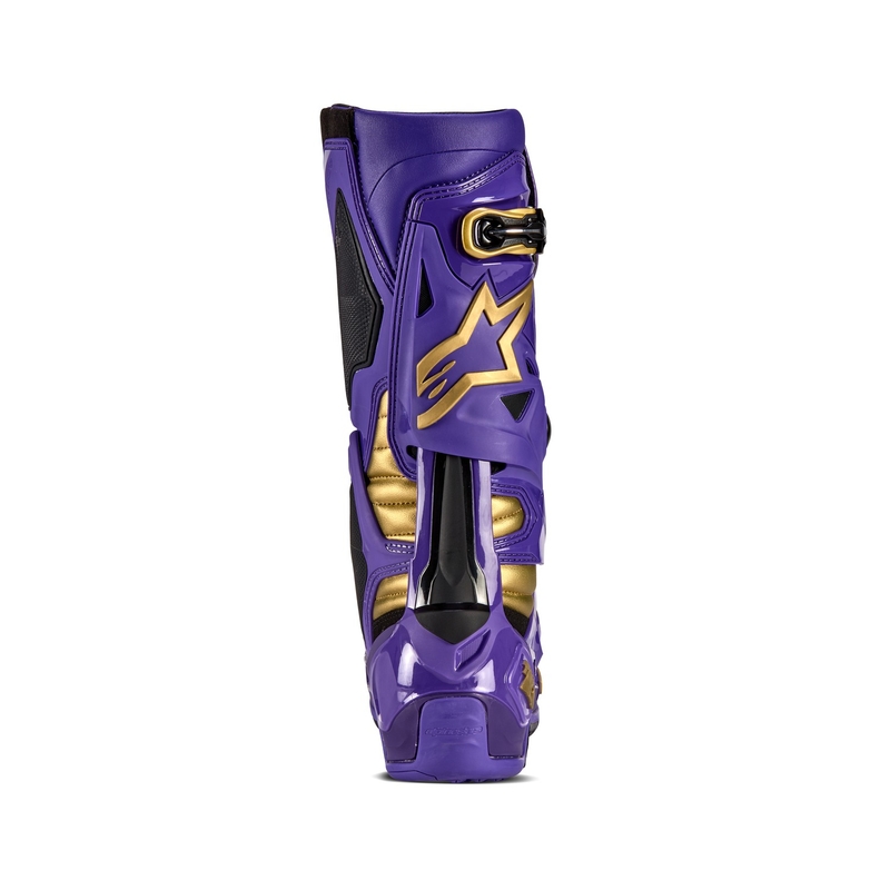 Alpinestars Tech 10 Limited Edition Champ Lila-Gold Motorradstiefel