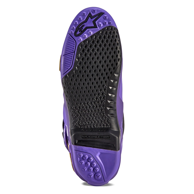 Alpinestars Tech 10 Limited Edition Champ Lila-Gold Motorradstiefel