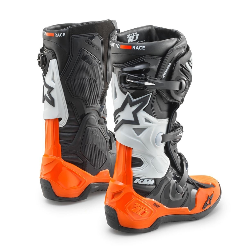 Alpinestars Tech 10 KTM Motorradstiefel schwarz-orange