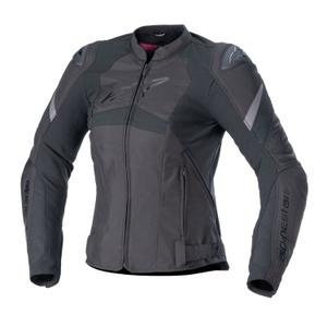 Damen-Motorradjacke Alpinestars Stella T-GP PLUS R 4 Schwarz-Fluorot
