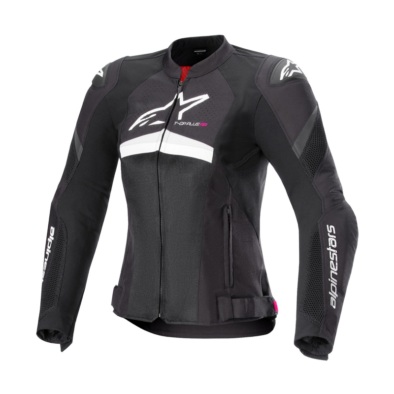 Damen-Motorradjacke Alpinestars Stella T-GP Plus R 4 Airflow schwarz-weiß
