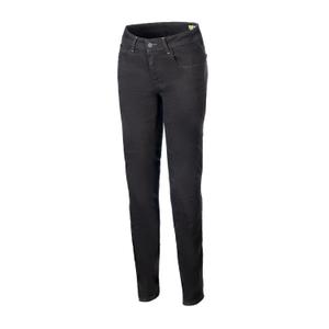 Alpinestars Daisy 3 Denim verwaschene schwarze Damen-Motorradjeans