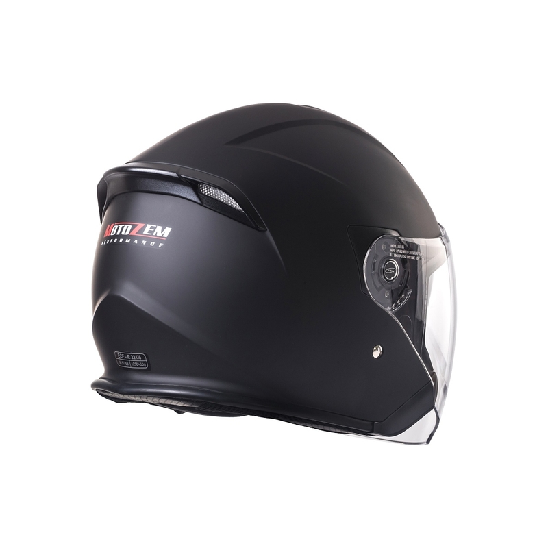 Offener Motorradhelm Street Racer SR 01 MotoZem Performance schwarz - II. Qualität