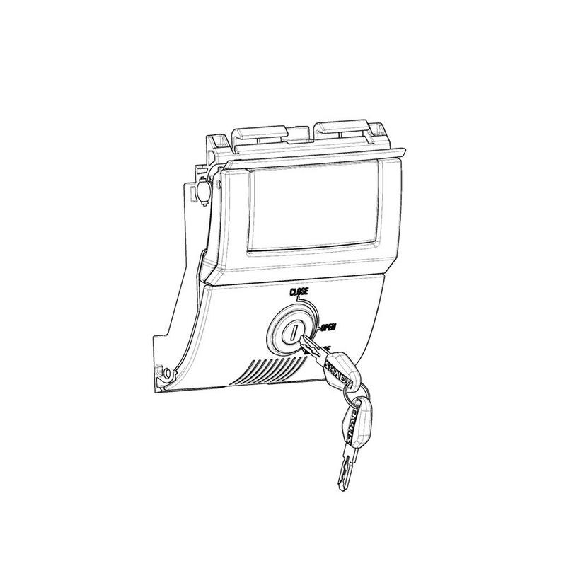 Locking mechanism SHAD for SH58X and SH59X mit Schloss PREMIUM SMART