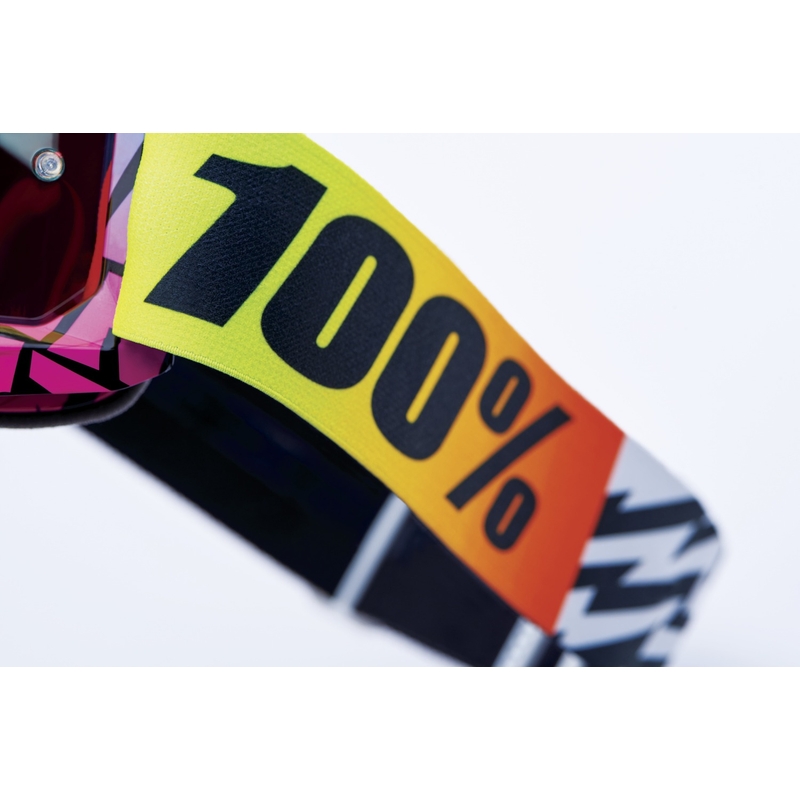 Motocross-Brille 100 % ACCURI 2 Special UTV/OTG – Limited Edition Ken Block Red mit Chrom-Plexiglas