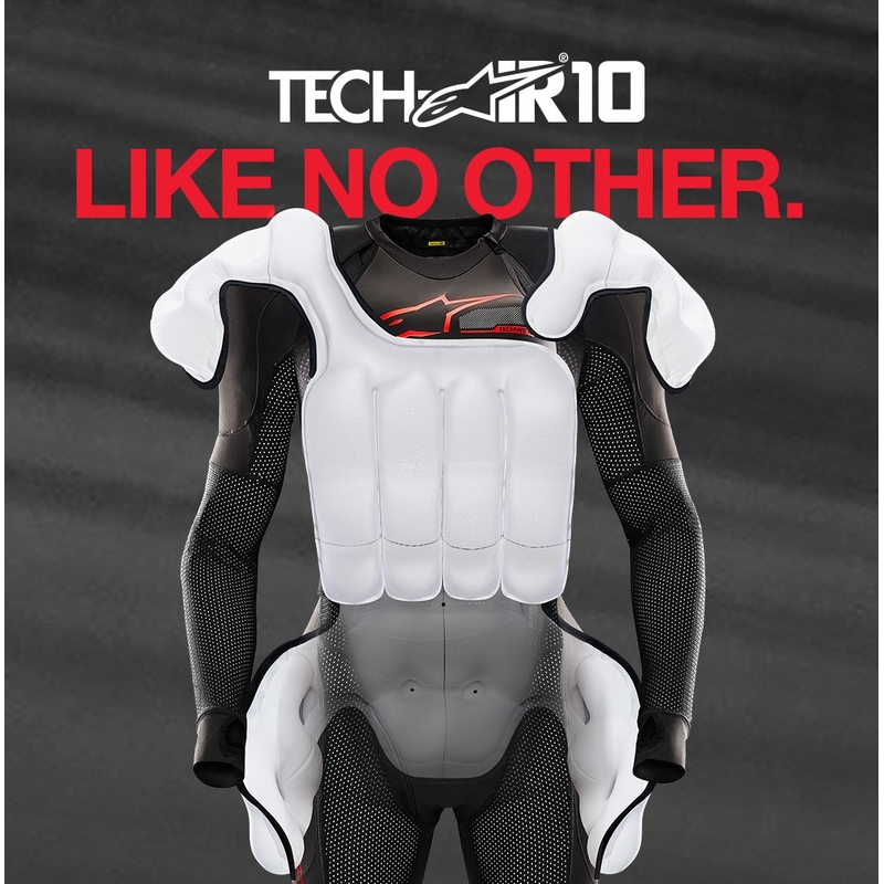 Alpinestars TECH-AIR®10 Airbagsystem schwarz-rot-grau