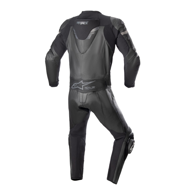 Alpinestars GP Force Chaser TECH-AIR 5 kompatibler zweiteiliger Motorradanzug schwarz-schwarz