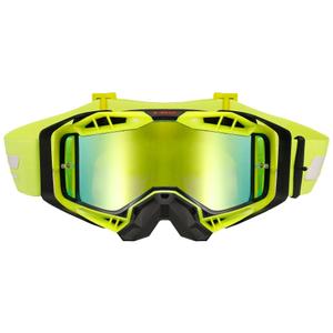 Motocross-Brille LS2 Aura PRO schwarz-gelbes Iridium-Plexiglas
