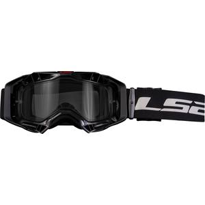 Motocross-Brille LS2 Aura Enduro schwarz klares Plexiglas