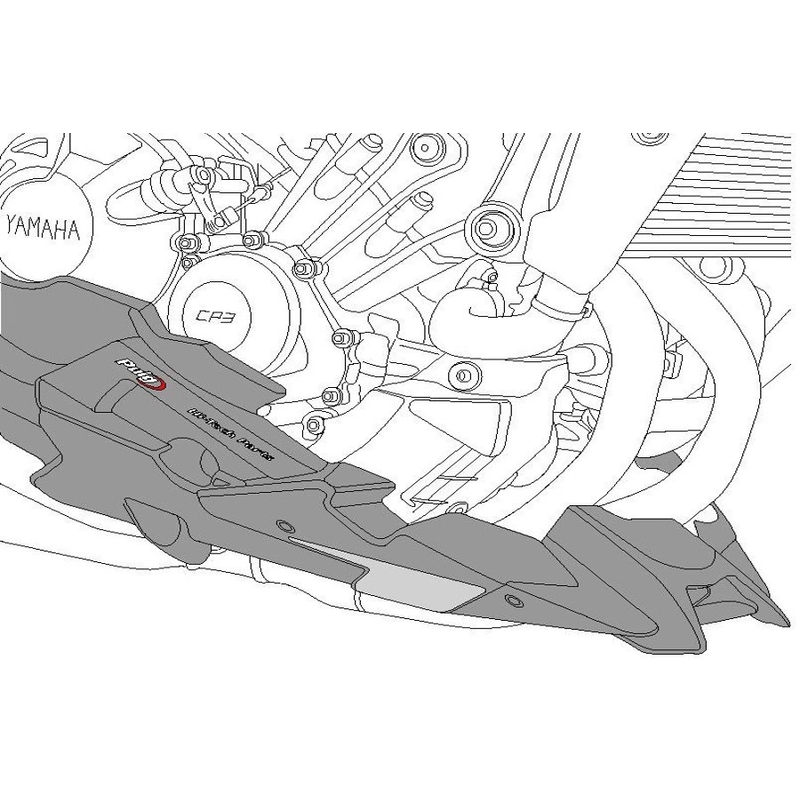 Engine spoiler PUIG schwarz