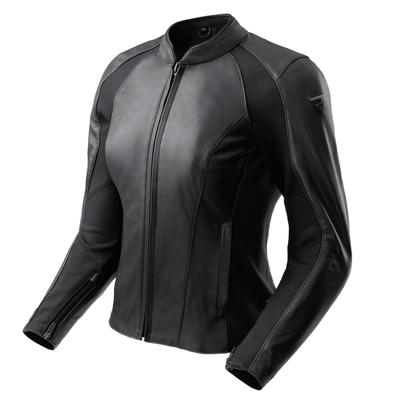 Damen-Leder-Motorradjacke Rebelhorn Siena schwarz