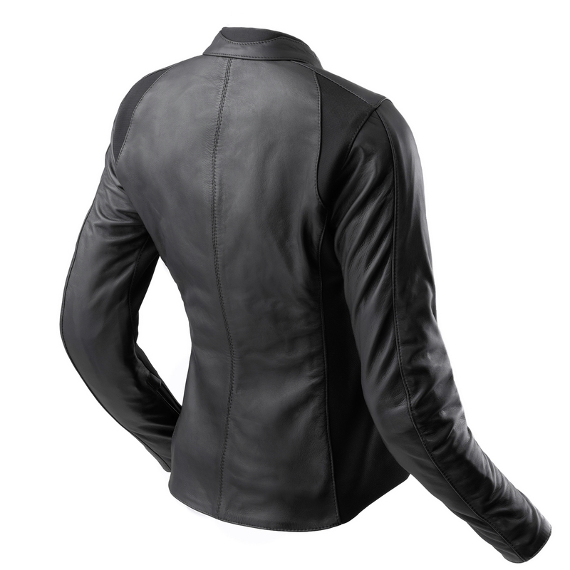 Damen-Leder-Motorradjacke Rebelhorn Siena schwarz