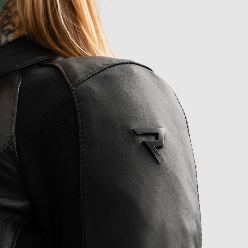 Damen-Leder-Motorradjacke Rebelhorn Siena schwarz