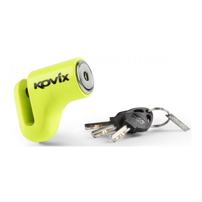 Scheibenbremsschloss KOVIX D1 fluo gelb