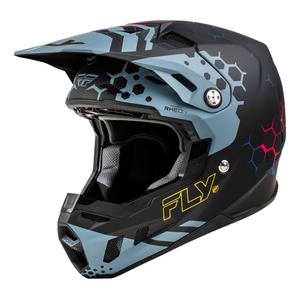 Motocross-Helm FLY Racing Formula CC Tektonic schwarz-grau