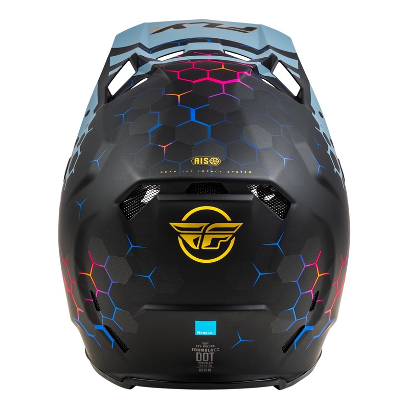 Motocross-Helm FLY Racing Formula CC Tektonic schwarz-grau