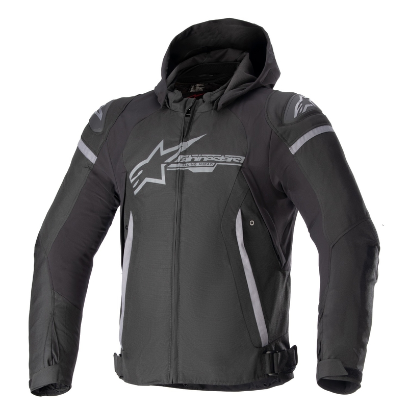 Wasserdichte Motorradjacke Alpinestars Zaca Schwarz-Dunkelgrau
