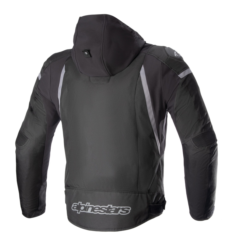 Wasserdichte Motorradjacke Alpinestars Zaca Schwarz-Dunkelgrau