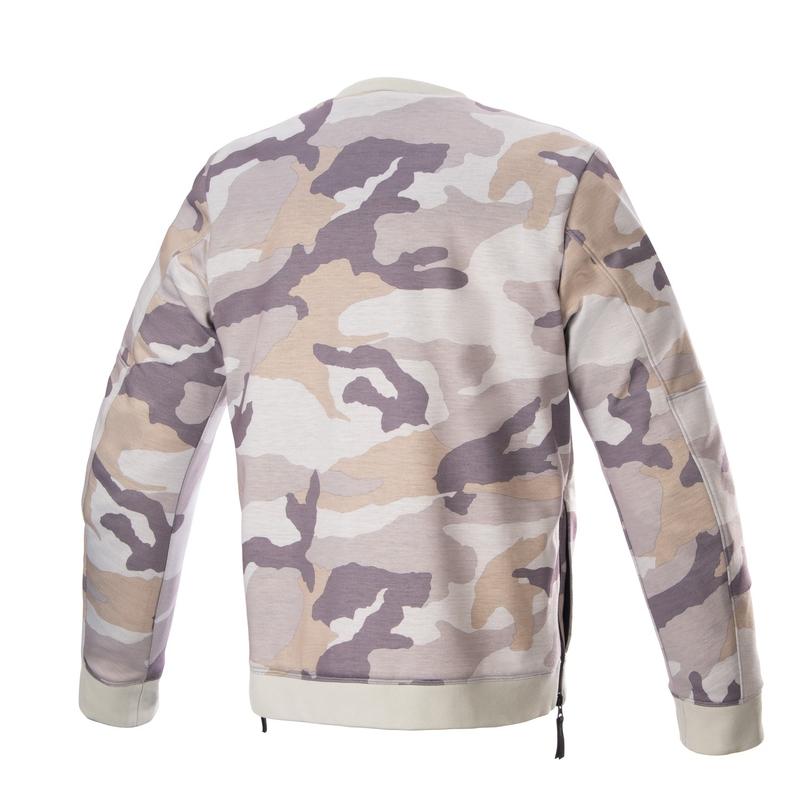 Alpinestars Legit Crew Fleece Motorrad Sweatshirt hell camo-grau