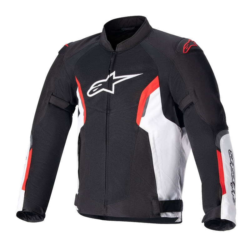 Motorradjacke Alpinestars AST AIR TECH-AIR 5 kompatibel schwarz-weiß-fluorot