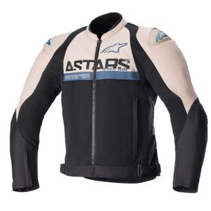 Alpinestars SMX Air Motorradjacke hellbraun-schwarz-blau