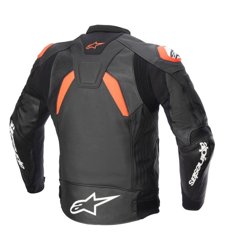 Alpinestars GP PLUS 4 Motorradjacke Schwarz-Fluorot-Weiß
