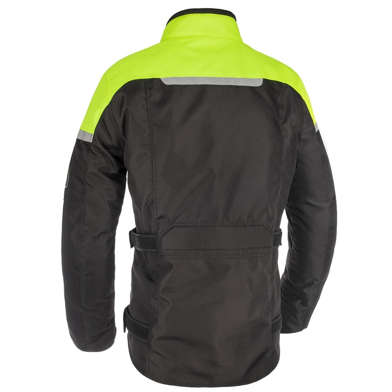 Motorradjacke Oxford Spartan Long WP schwarz-fluo gelb
