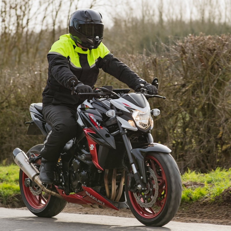 Motorradjacke Oxford Spartan Long WP schwarz-fluo gelb