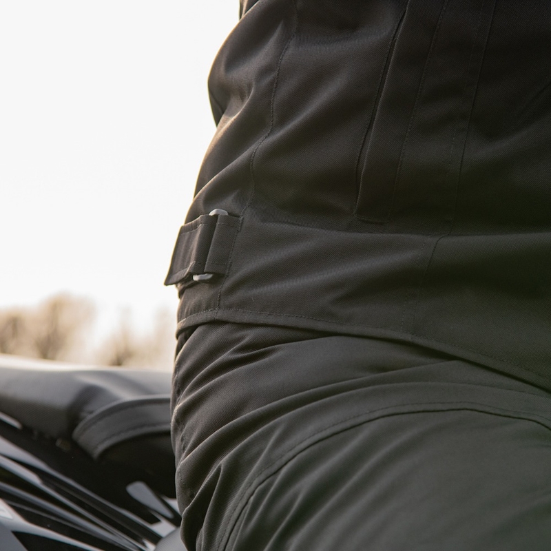 Motorradjacke Oxford Spartan Short WP schwarz-fluo gelb
