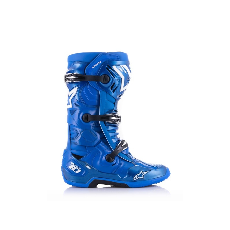 Alpinestars Tech 10 Motorradstiefel blau-schwarz-weiß