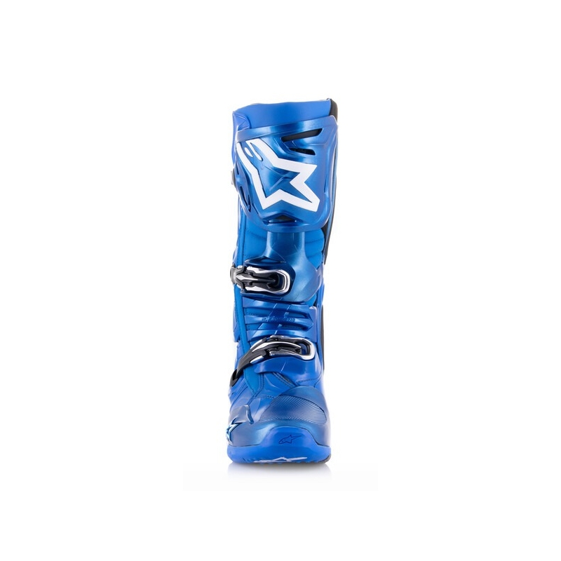 Alpinestars Tech 10 Motorradstiefel blau-schwarz-weiß