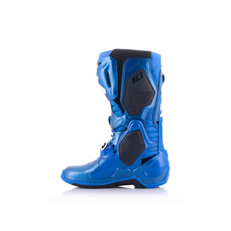 Alpinestars Tech 10 Motorradstiefel blau-schwarz-weiß