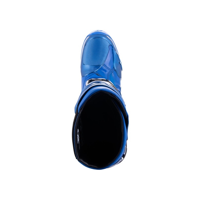 Alpinestars Tech 10 Motorradstiefel blau-schwarz-weiß