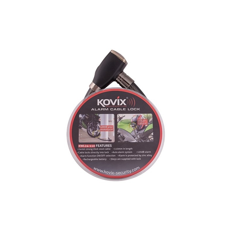 Kabelschloss mit Alarm KOVIX KWL24-110