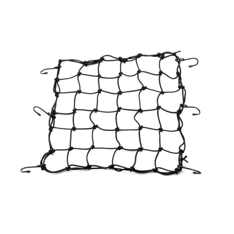 Flexibles Motorrad-Gepäcknetz mit Metallhaken Daytona 40 x 40 cm schwarz