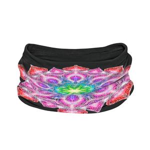 Multifunktionales Nackenband nanosilver® Mandala schwarz