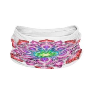 Multifunktionales Nackenband nanosilver® Mandala weiß
