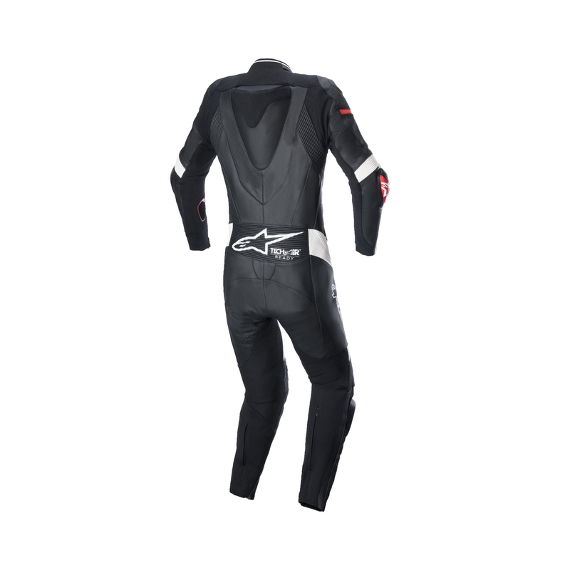 Alpinestars STELLA GP PLUS 2 Damen-Einteiler-Leder-Motorradanzug Schwarz-Weiß-Fluorot