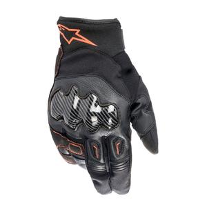 Alpinestars SMX-1 Drystar Motorradhandschuhe schwarz-fluo rot