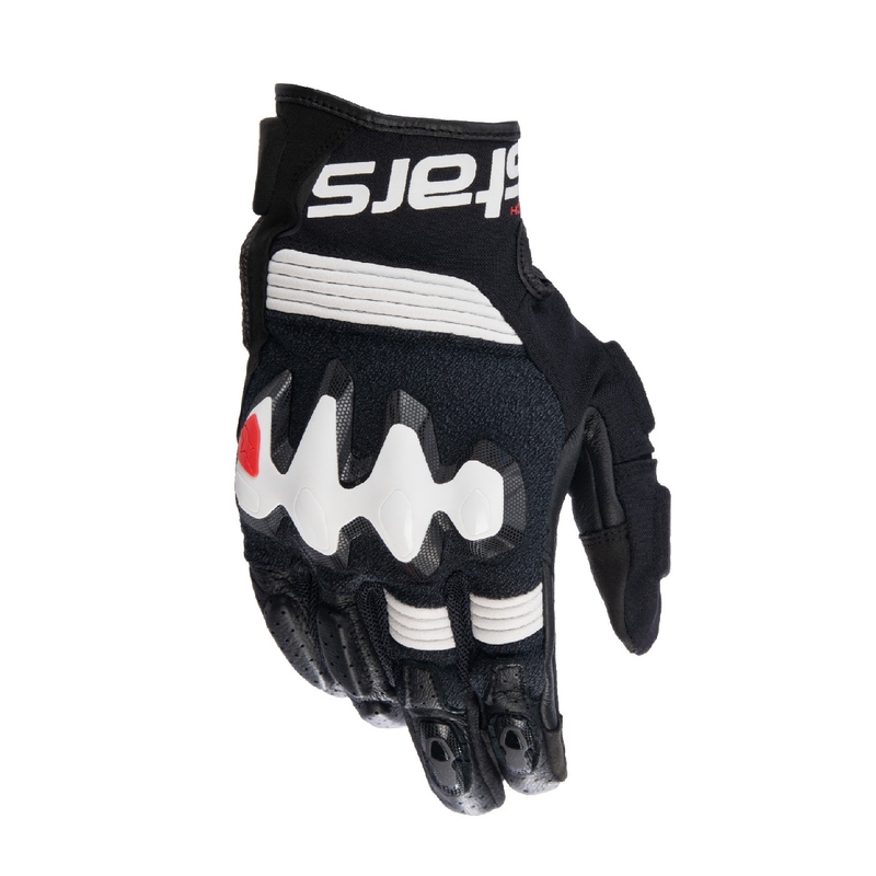 Alpinestars Halo Motorradhandschuhe schwarz und weiß