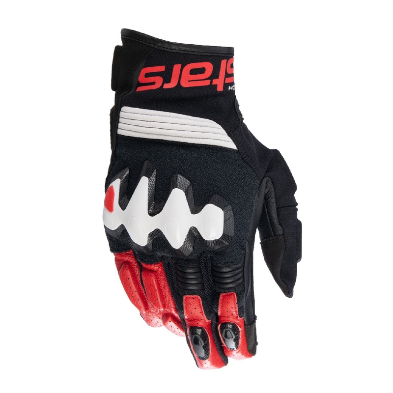 Alpinestars Halo Motorradhandschuhe schwarz-weiß-rot