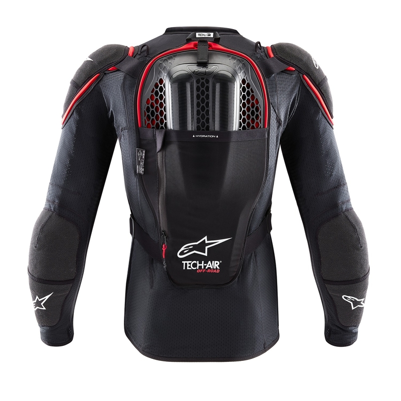 Alpinestars TECH-AIR®OFF-ROAD System-Airbagweste schwarz-rot