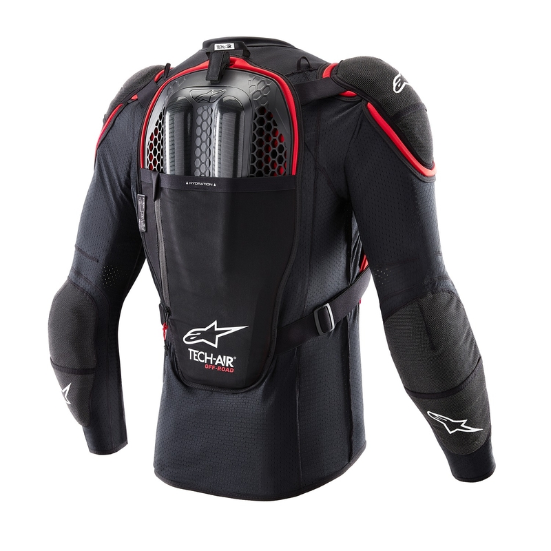 Alpinestars TECH-AIR®OFF-ROAD System-Airbagweste schwarz-rot
