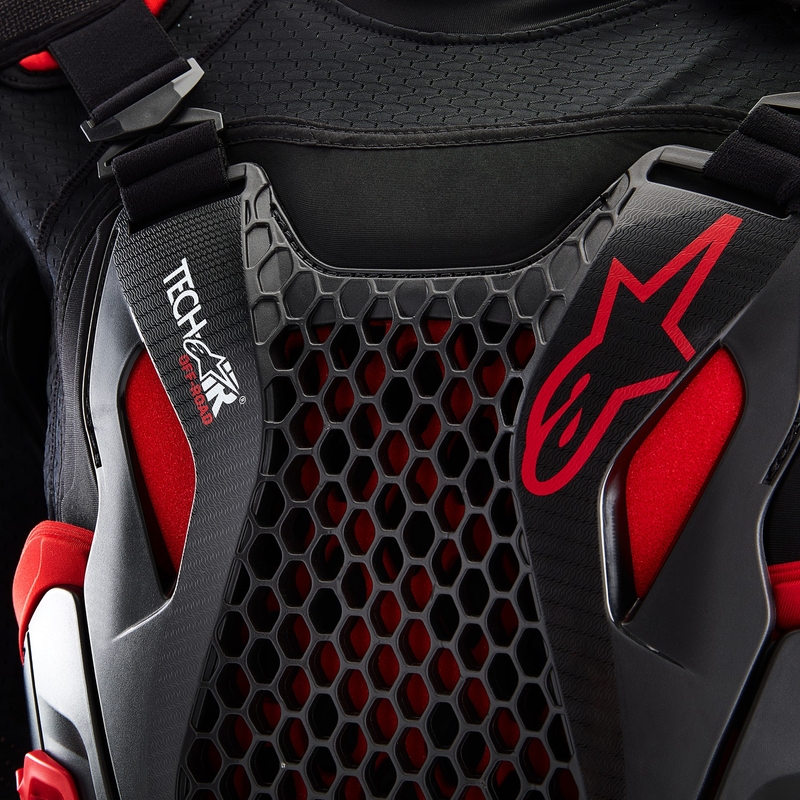 Alpinestars TECH-AIR®OFF-ROAD System-Airbagweste schwarz-rot