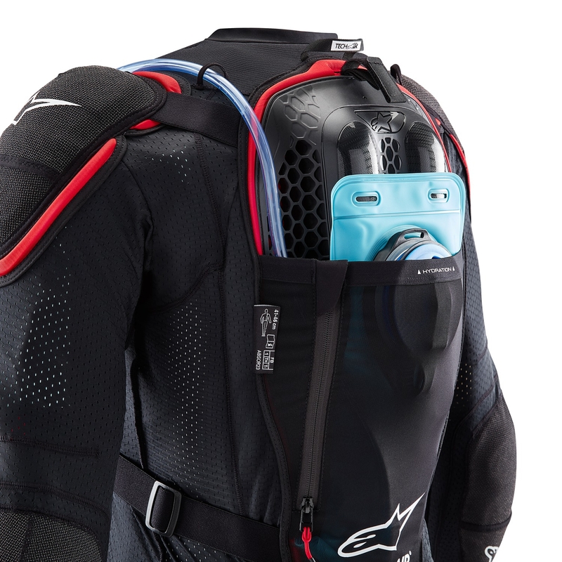 Alpinestars TECH-AIR®OFF-ROAD System-Airbagweste schwarz-rot