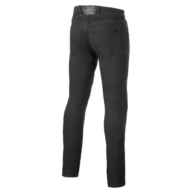 Alpinestars Copper 3 Denim verwaschene schwarze Motorradjeans